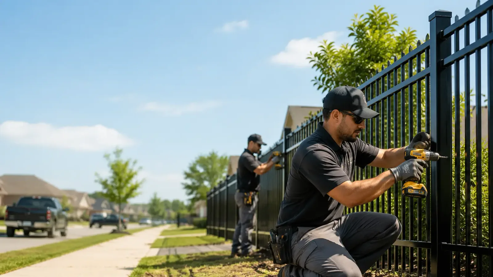 Metal Fence Installation in Princeton, LA